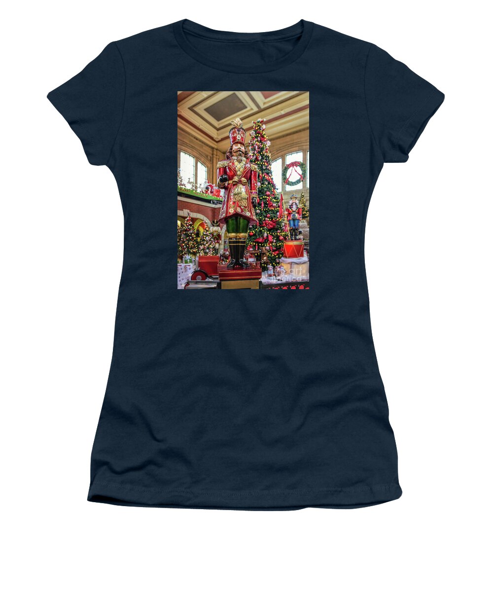 Christmas Women's T-Shirt featuring the photograph Christmas Guard by Lynn Sprowl