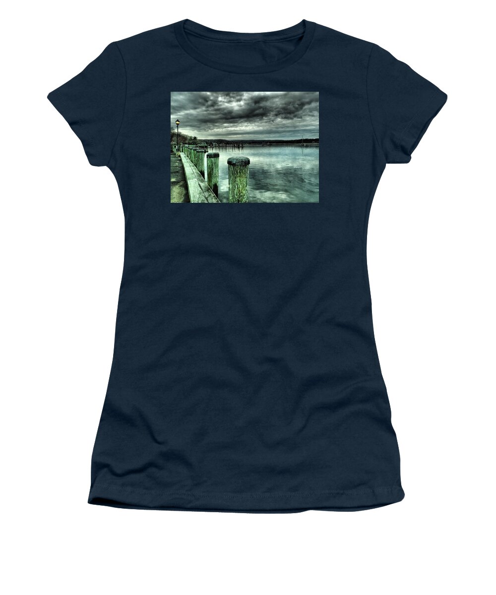 Northport Dock Women's T-Shirt featuring the photograph Northport Dock #8 by Susan Jensen