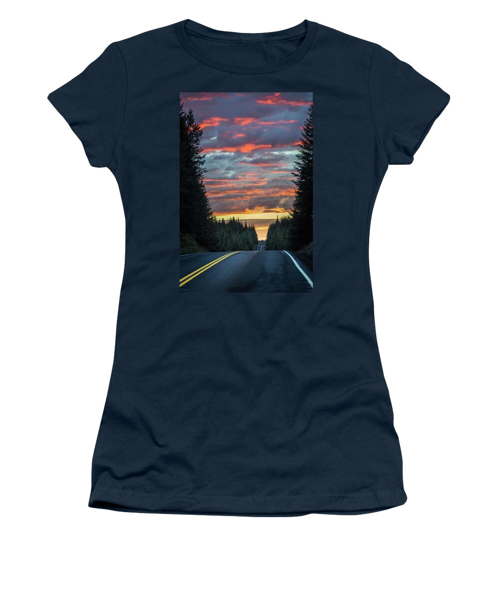 Highway Women's T-Shirt featuring the photograph A Better Place by Brad Stinson