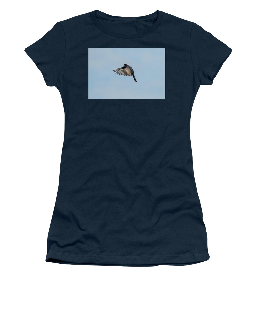Drongo Women's T-Shirt featuring the photograph A successful hunt by Mark Hunter