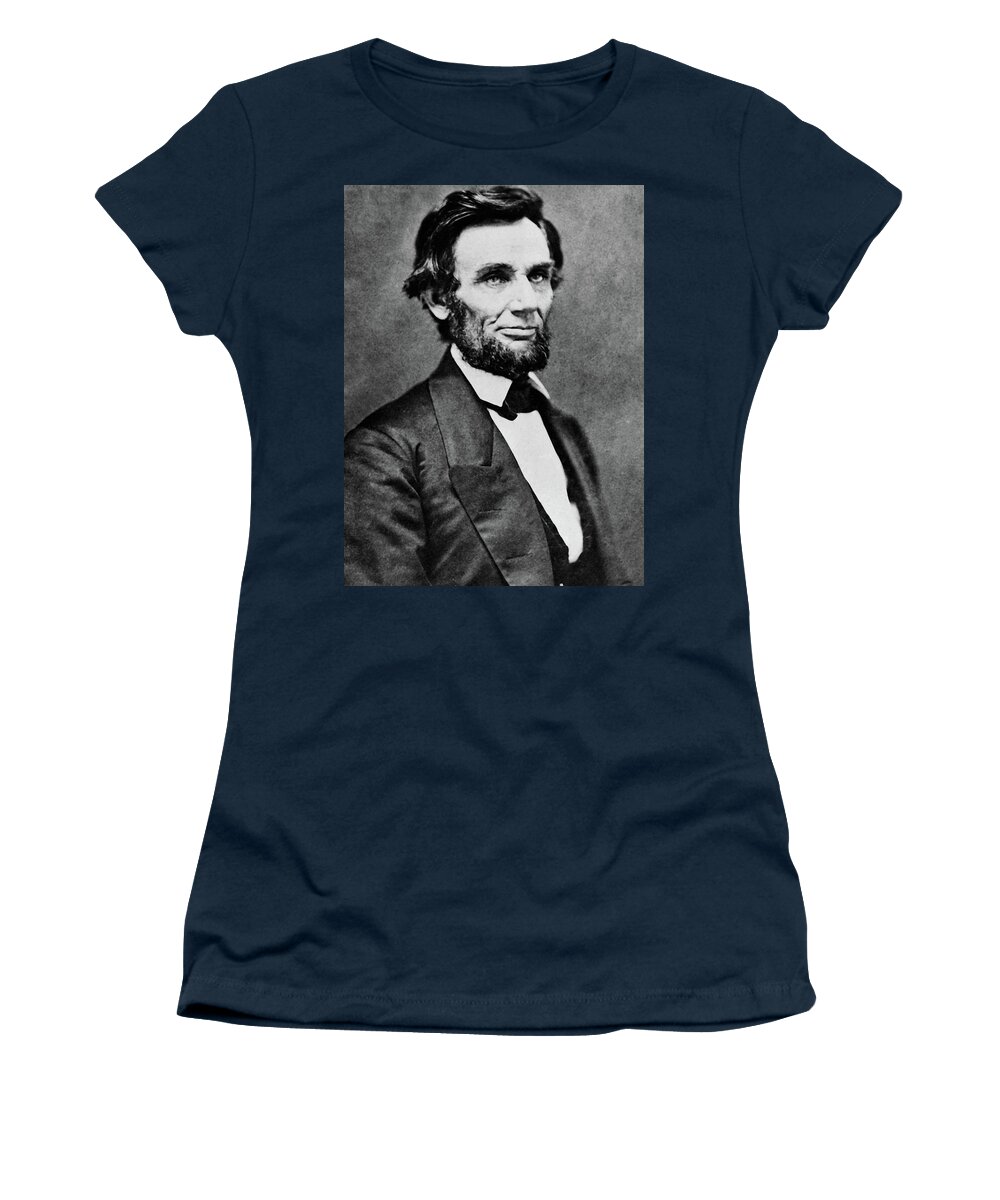 President Women's T-Shirt featuring the photograph Abraham Lincoln by Doc Braham