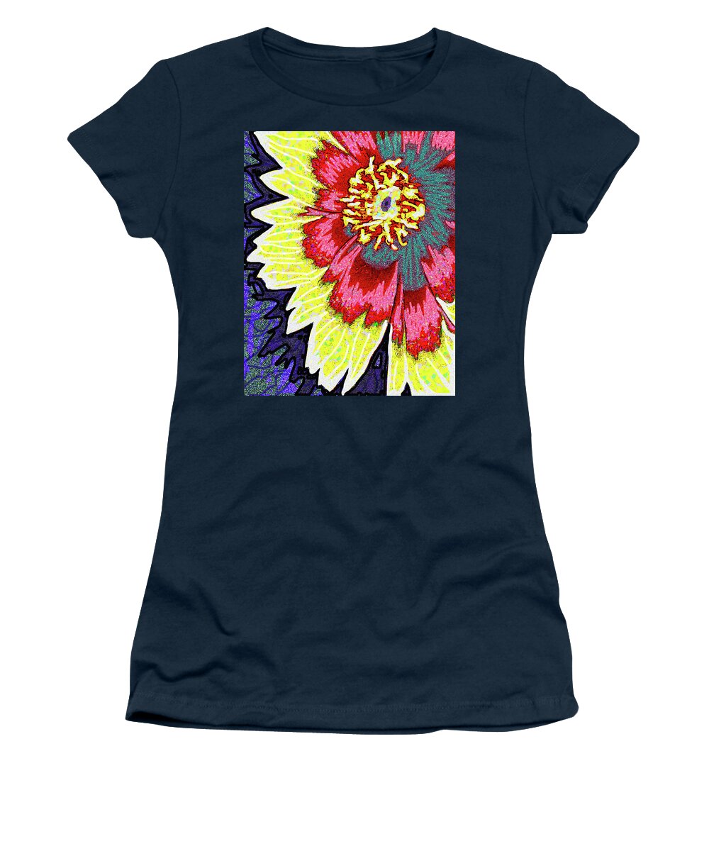 Flowers Women's T-Shirt featuring the digital art Abstract Coreopsis by Rod Whyte