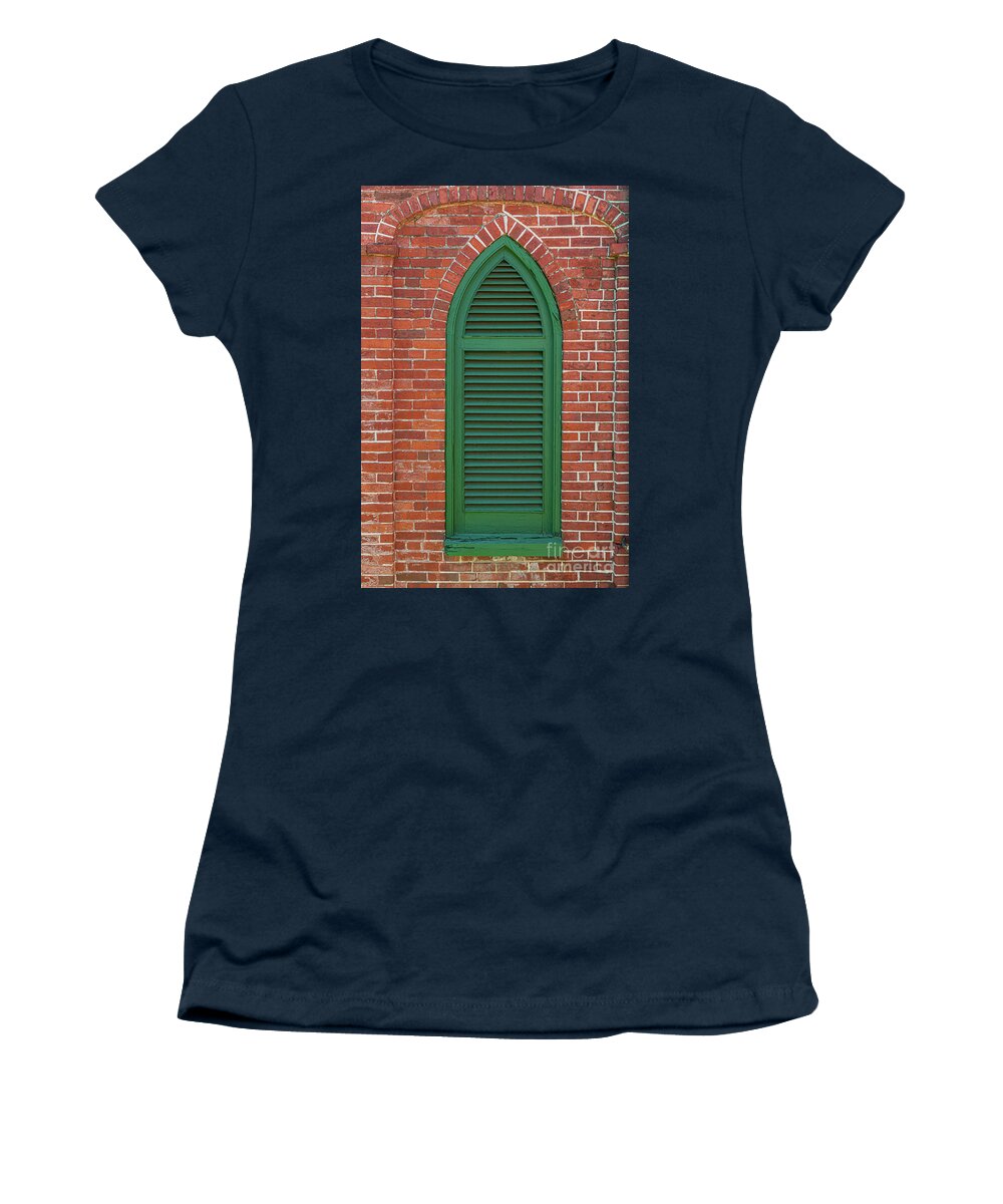 Brick Women's T-Shirt featuring the photograph Aiken Rhett House - Charleston Brick Architecture by Dale Powell