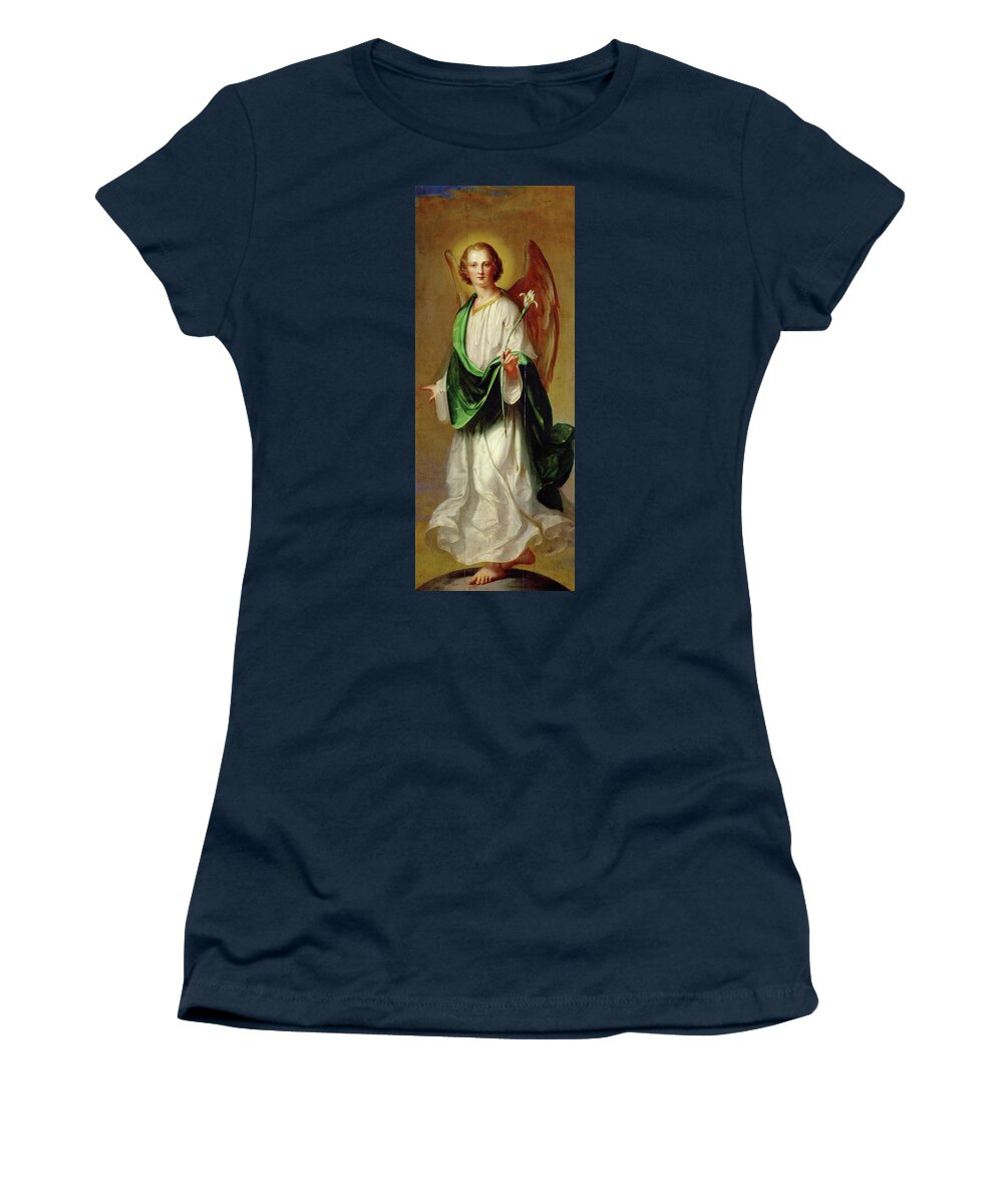 Theodor Kracun Women's T-Shirt featuring the painting Angel of the Transfiguration. 1780 Inv. 7 V. by Theodor Kracun