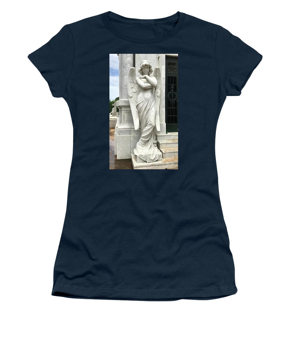 Sad Women's T-Shirt featuring the photograph Angels Cry for Cuba by Audrey Peaty