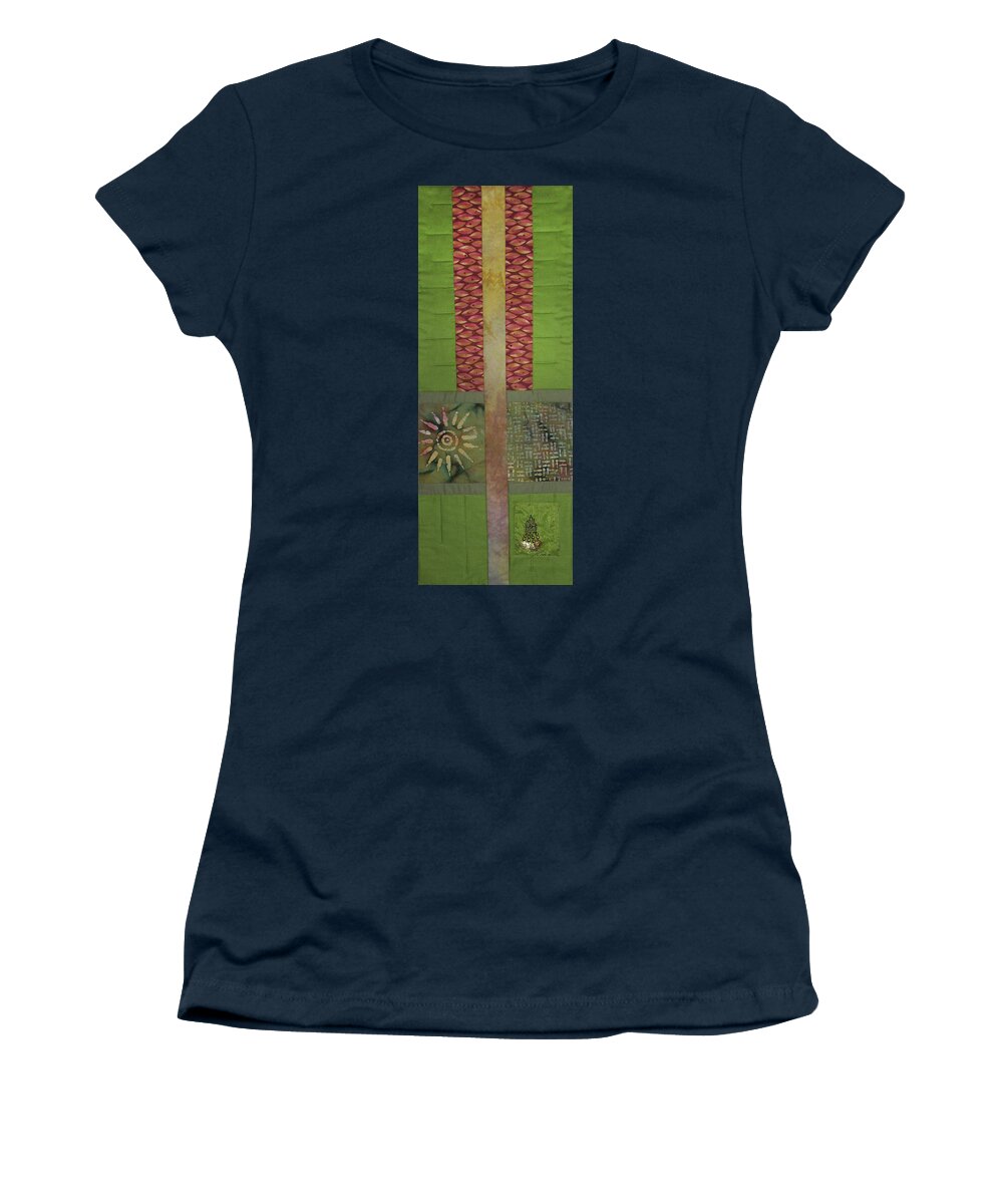 Abstract Women's T-Shirt featuring the tapestry - textile Another Fragment of the Frontier of Beauty by Pam Geisel