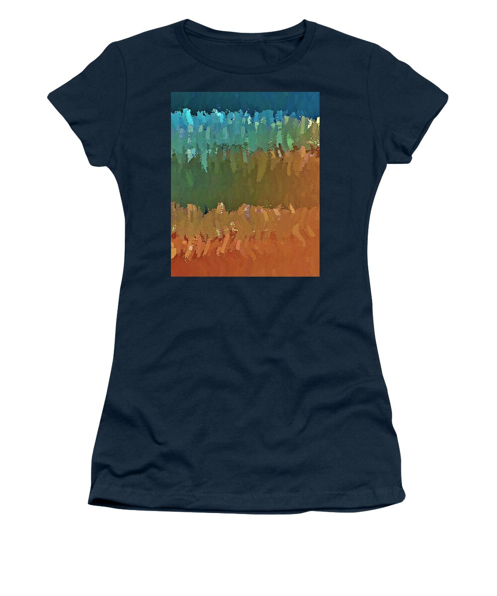Another Painted Desert Women's T-Shirt featuring the digital art Another Painted Desert by David Manlove