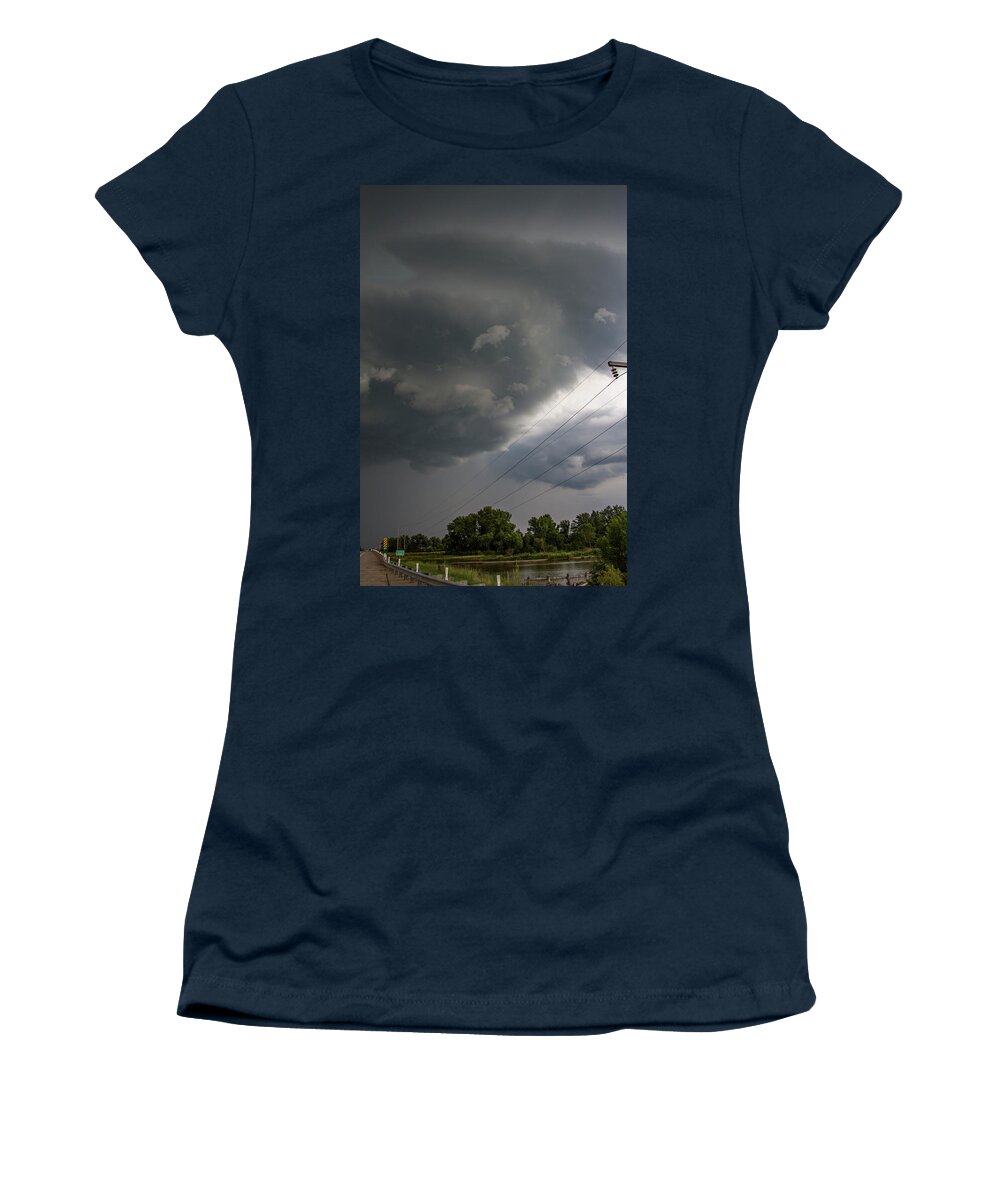 Nebraskasc Women's T-Shirt featuring the photograph Another Stellar Storm Chasing Day 015 by NebraskaSC
