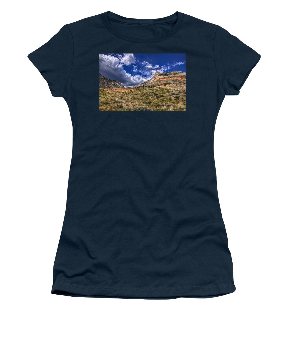 Bighorn Women's T-Shirt featuring the photograph Arid Bighorn Mountains, Wyoming by Chance Kafka