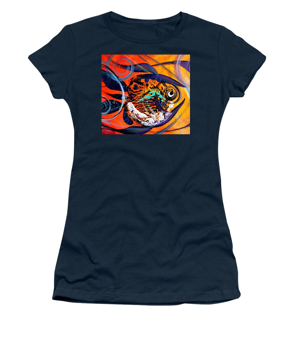 Fish Women's T-Shirt featuring the painting Arizona Fish by J Vincent Scarpace