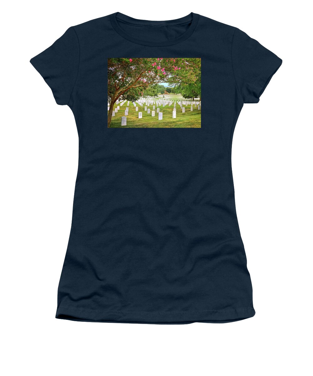 Arlington National Cemetery Women's T-Shirt featuring the photograph Arlington Cemetery 1 by Jill Love