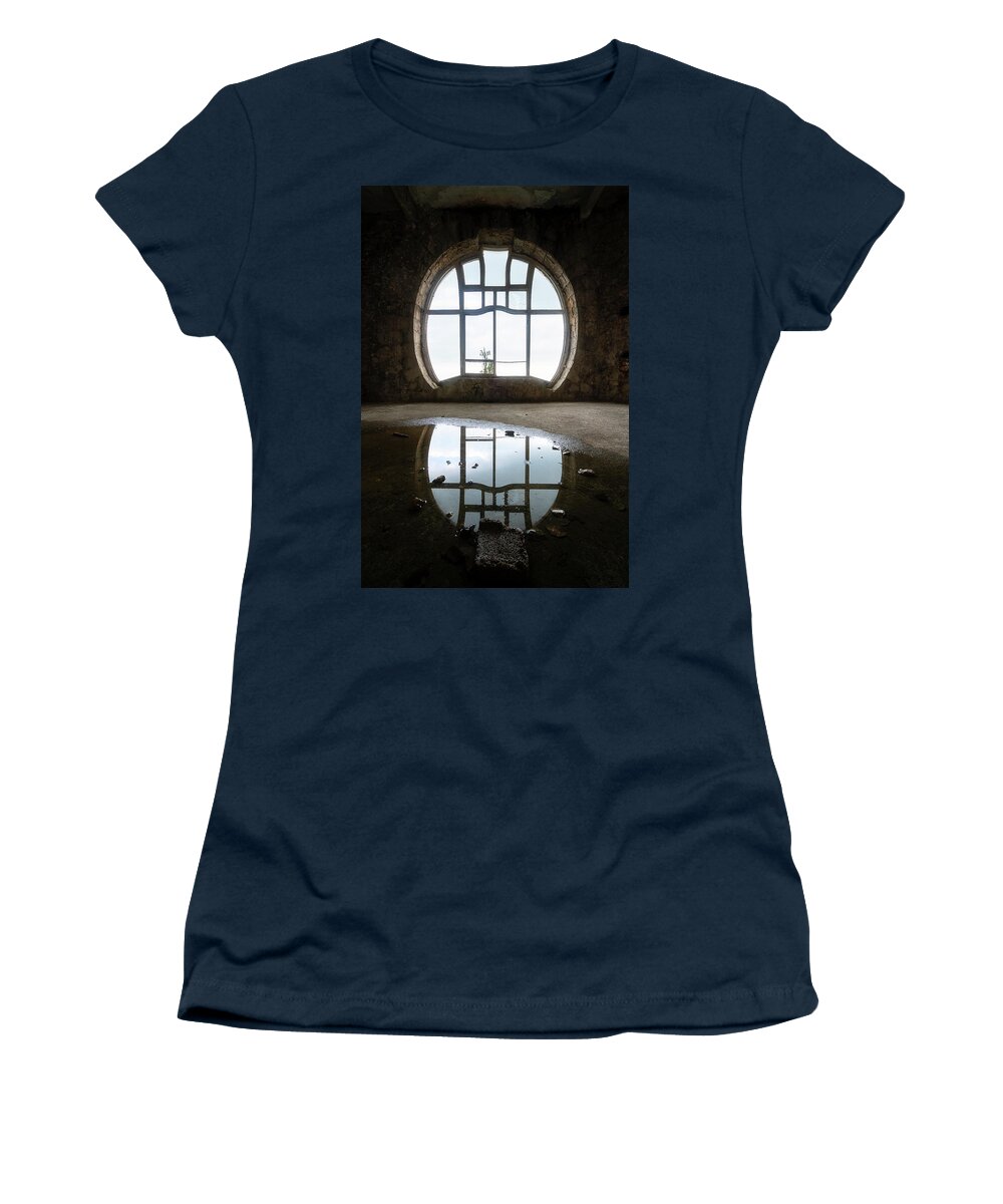 Urban Women's T-Shirt featuring the photograph Art Nouveau Window by Roman Robroek