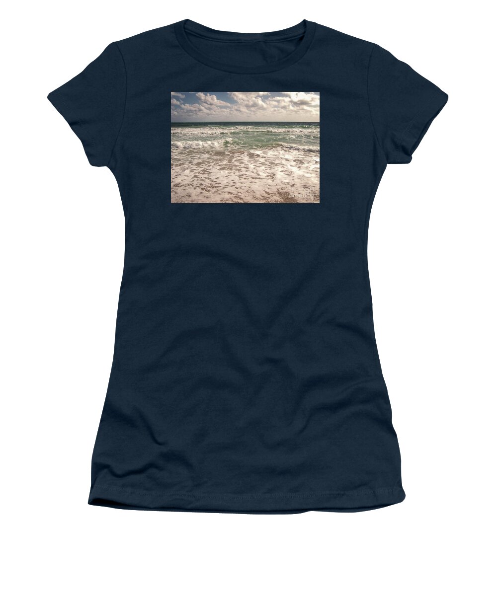 Miami Beach Women's T-Shirt featuring the photograph Atlantic Ocean by Phil Perkins