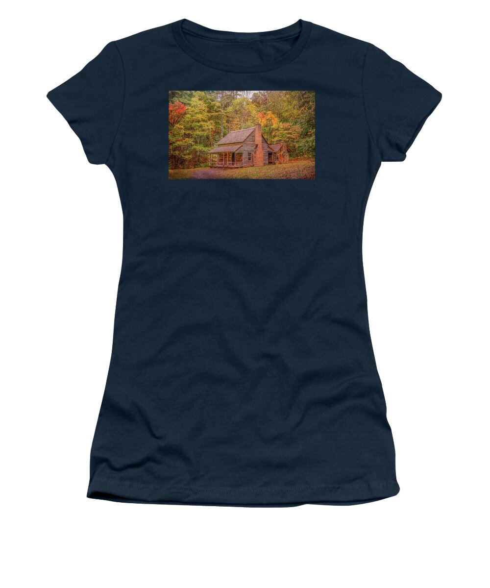 Henry Whitehead Women's T-Shirt featuring the photograph Autumn at the Henry Whitehead Place by Marcy Wielfaert