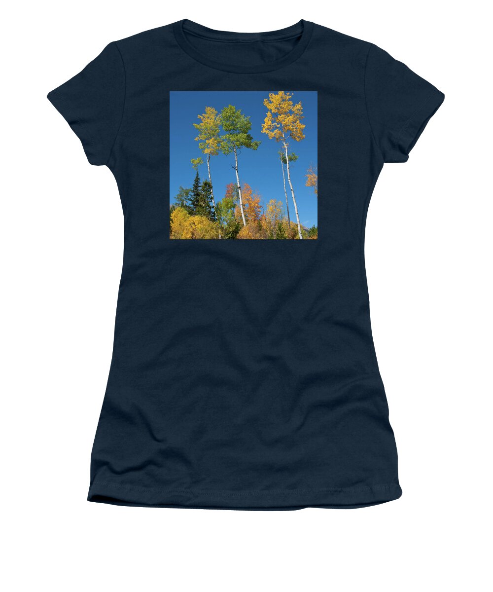 Autumn Women's T-Shirt featuring the photograph Autumn Balloons of Color by Cascade Colors