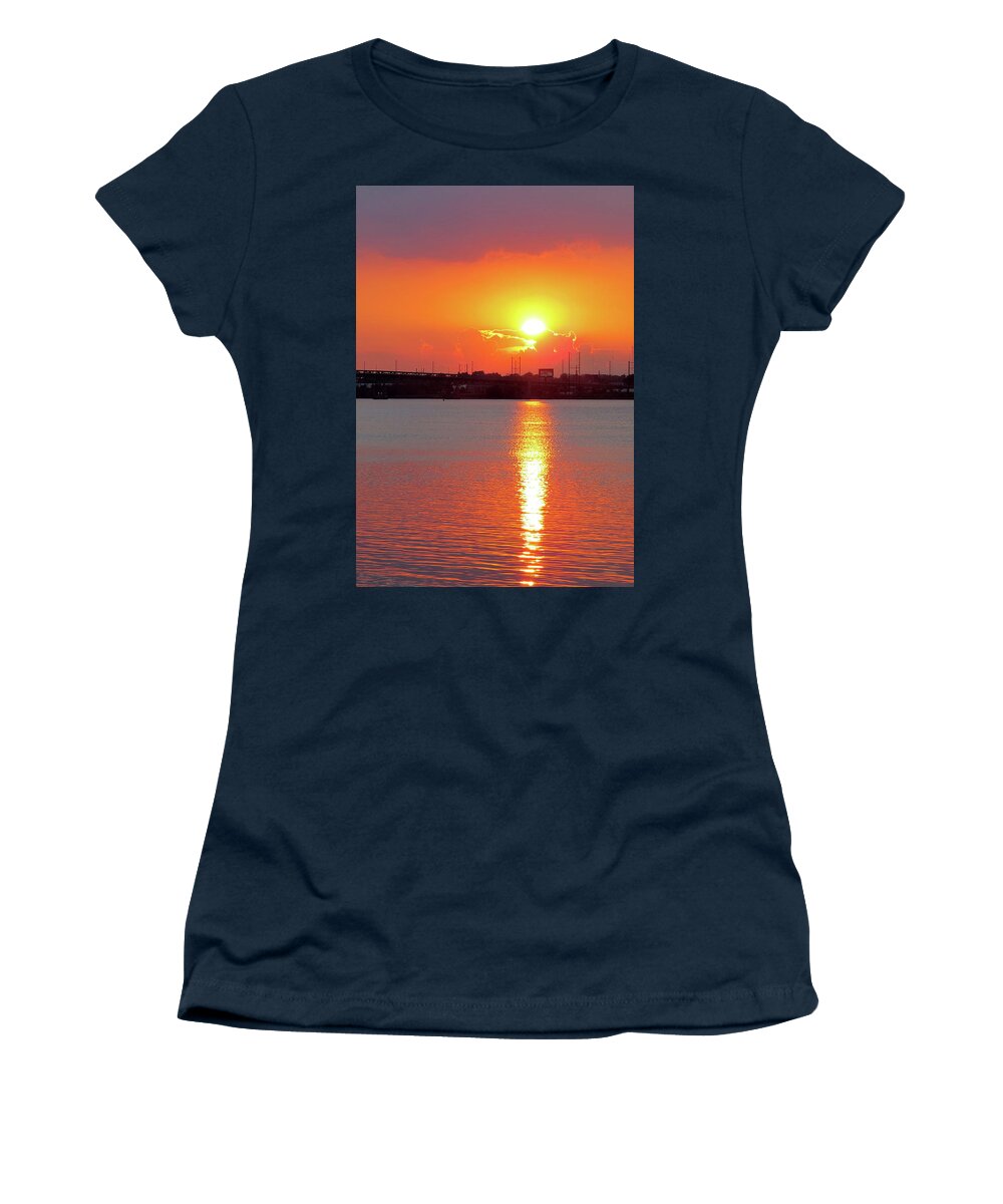 Suset Women's T-Shirt featuring the photograph Autumn Sunset by Linda Stern