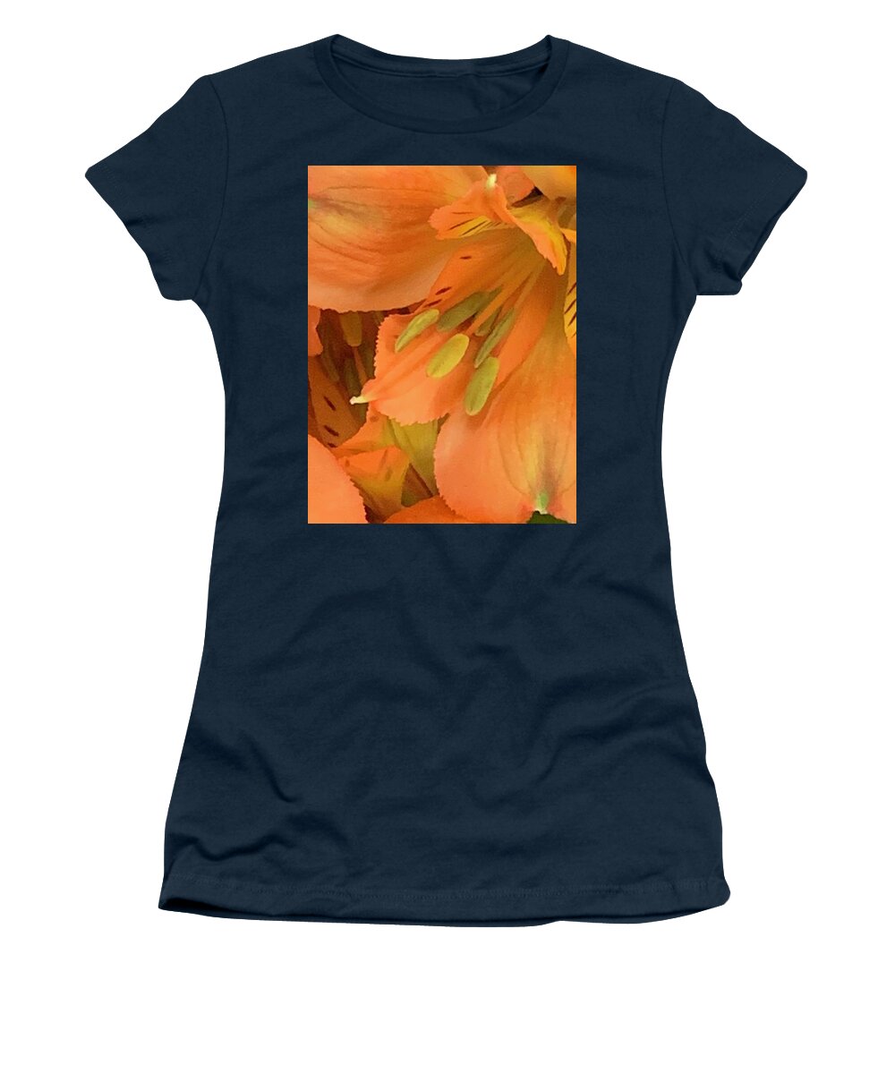 Flower Women's T-Shirt featuring the photograph Autumnal Alstroemeria by Tiesa Wesen
