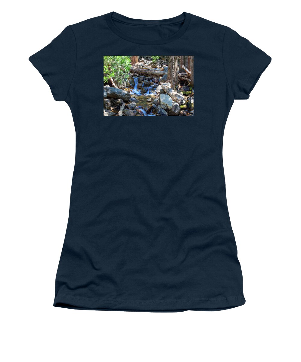 Water Women's T-Shirt featuring the photograph Babbling Brook by Mark Joseph