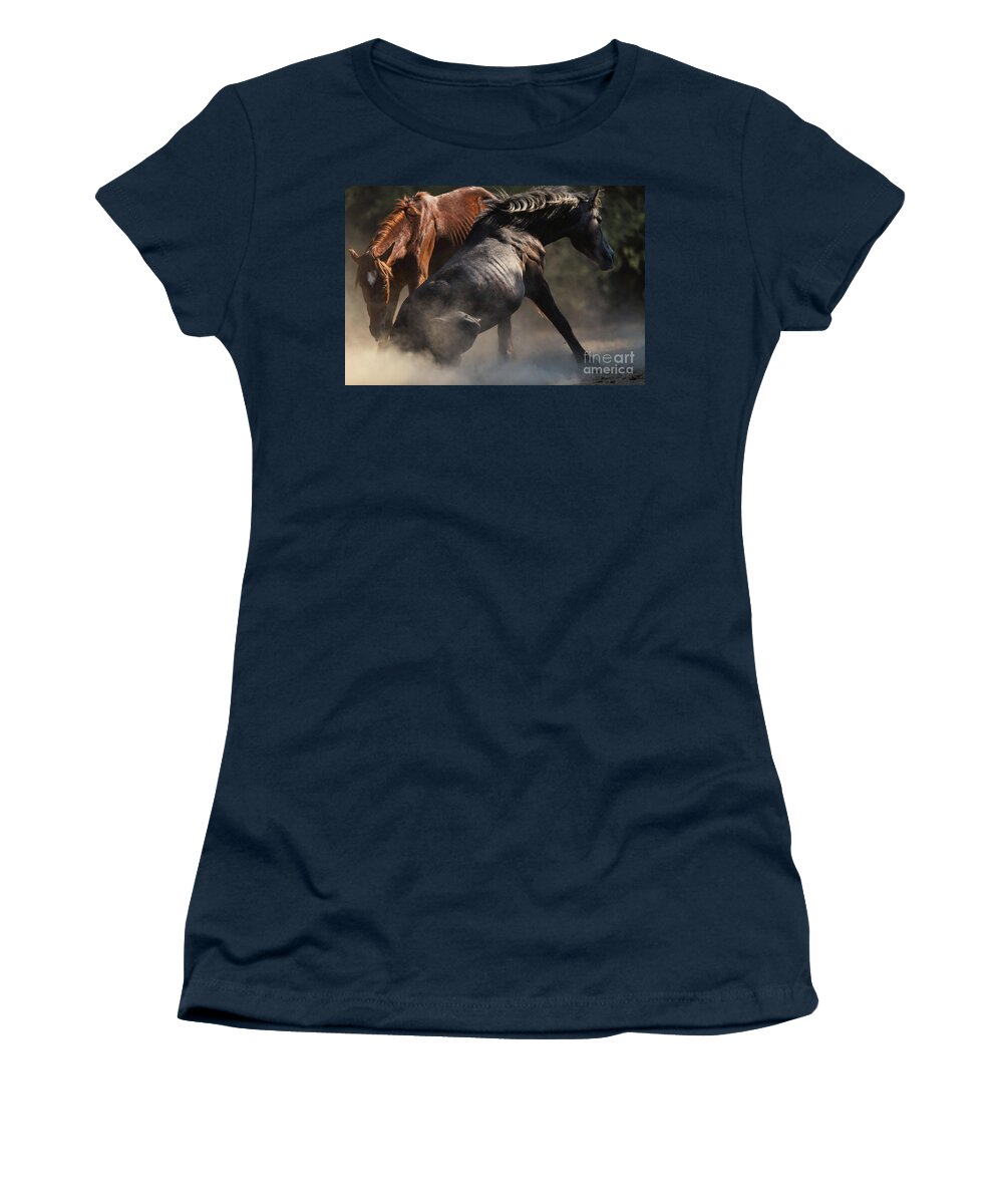 Battle Women's T-Shirt featuring the photograph Battle 2 by Shannon Hastings