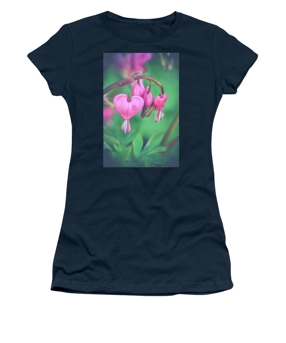 Bleeding Hearts Photograph Women's T-Shirt featuring the photograph Be Mine by Michelle Wermuth