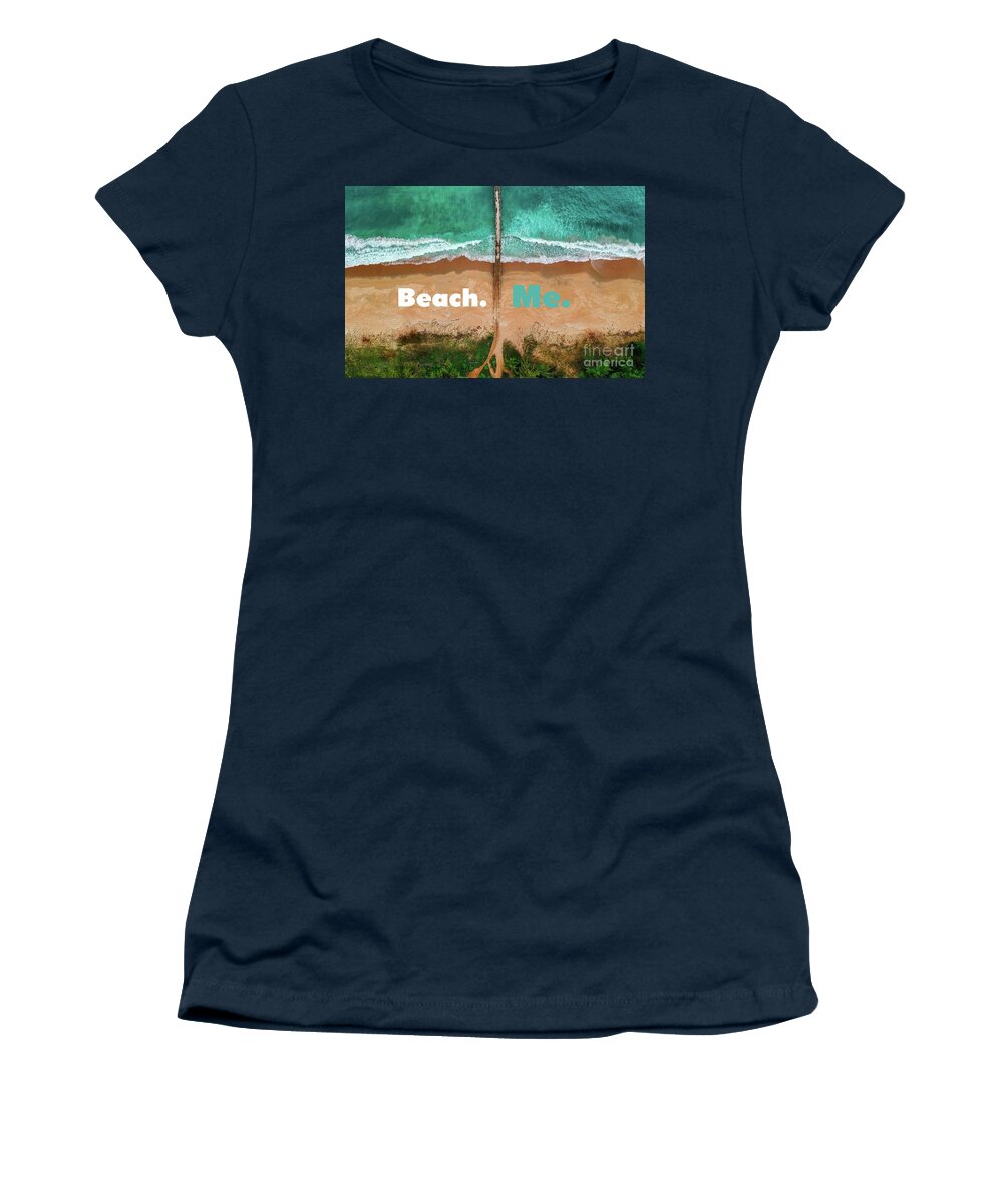 Beach Women's T-Shirt featuring the painting Beach Me by Bill King