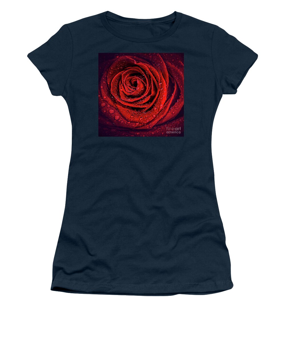 Roses Women's T-Shirt featuring the photograph Beautiful Red by Joseph Miko