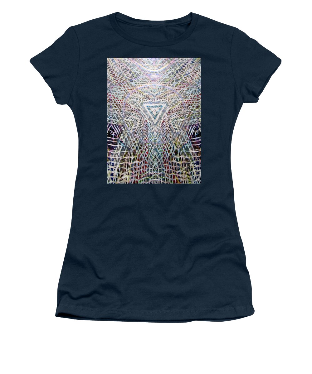 Lattice Women's T-Shirt featuring the painting Beyond Form by Jeremy Robinson