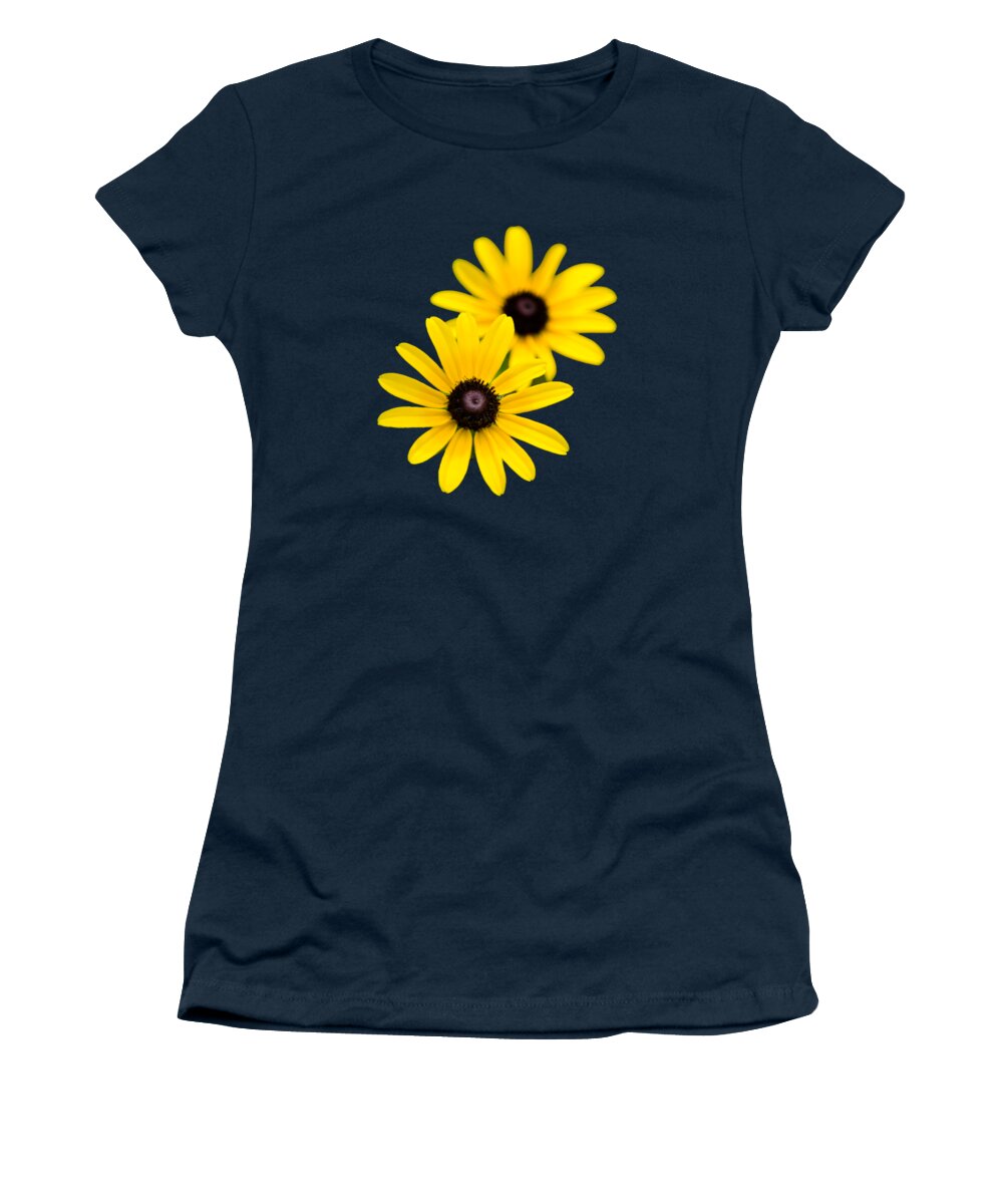 Black Eyed Susan Women's T-Shirt featuring the photograph Black Eyed Susans by Christina Rollo