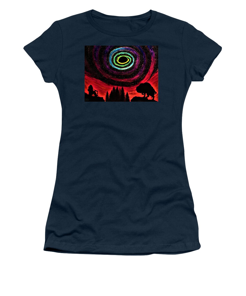 Night Sky Women's T-Shirt featuring the photograph Black Hole Sun by Joshua Bales