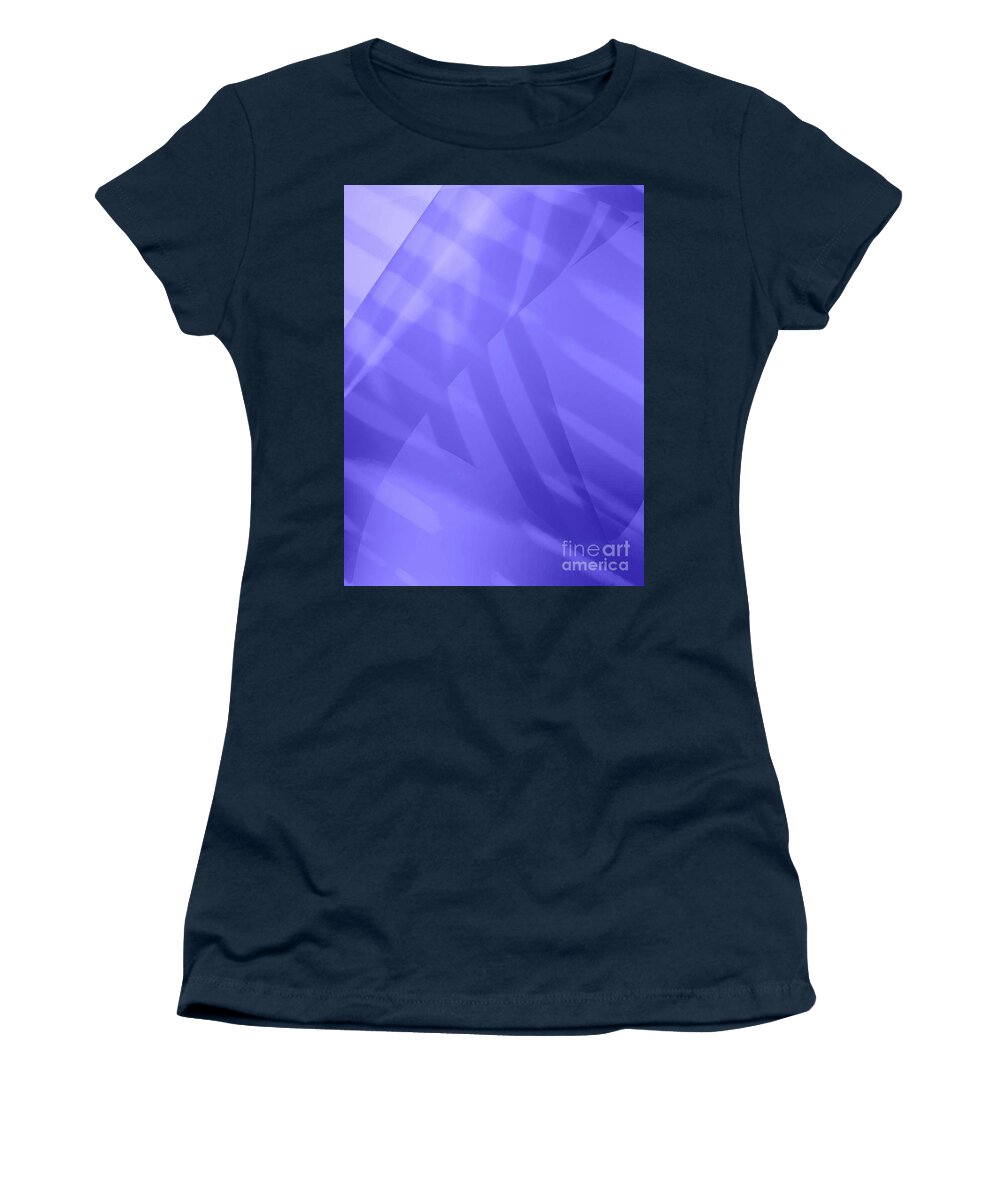 Abstract Women's T-Shirt featuring the photograph Abstract Art Tropical Blinds Ultraviolet by Itsonlythemoon -