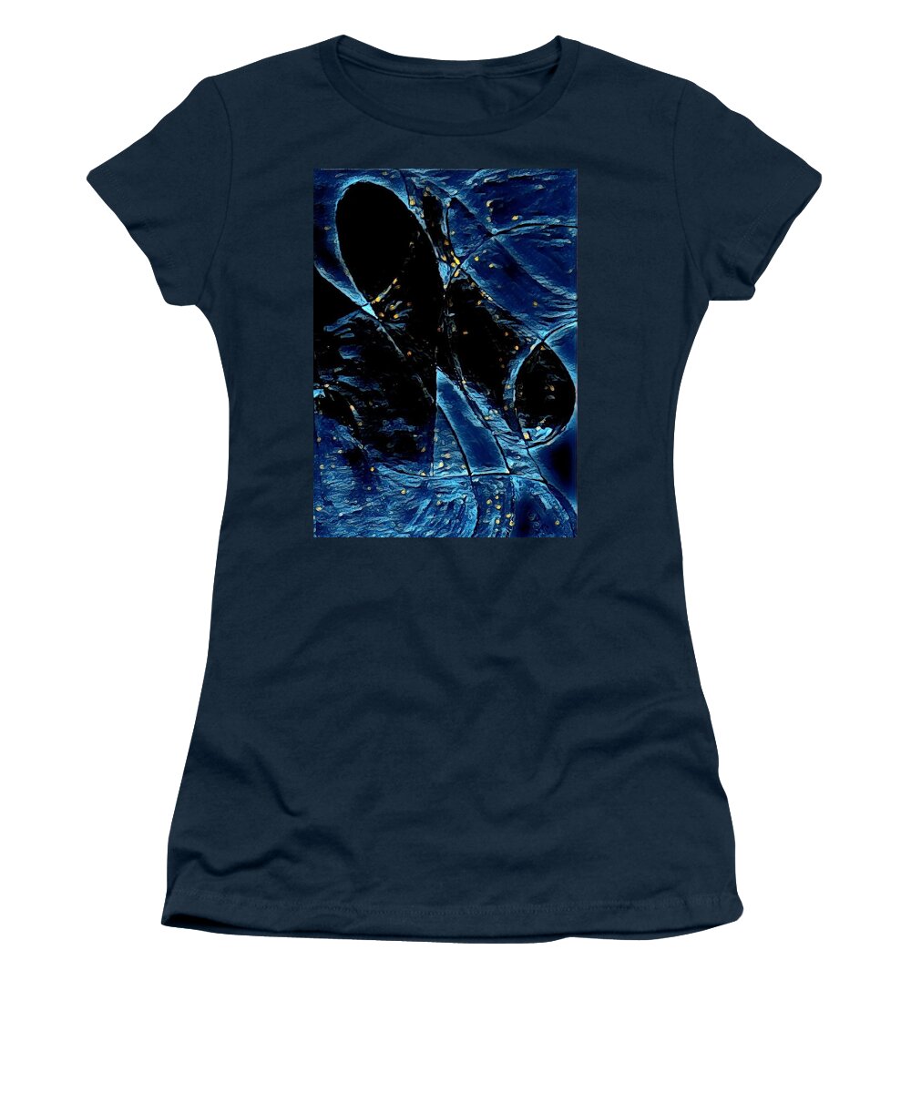 Angel Women's T-Shirt featuring the painting Blue Angel by Nikolay Ivanov