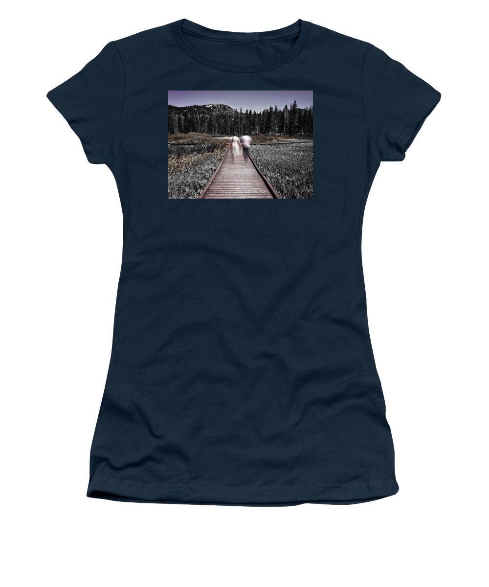 Boardwalk Women's T-Shirt featuring the photograph Boardwalk by Kevin Bergen