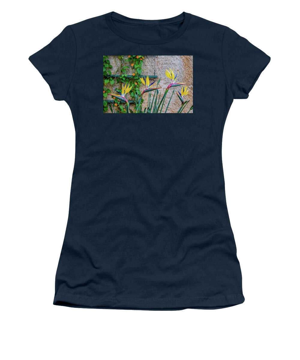 Bird Of Paradise Women's T-Shirt featuring the photograph Botanical Art by Marcy Wielfaert