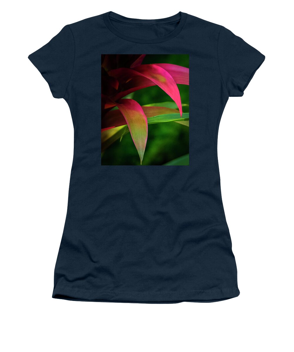 Abstract Women's T-Shirt featuring the photograph Bromelia by Silvia Marcoschamer