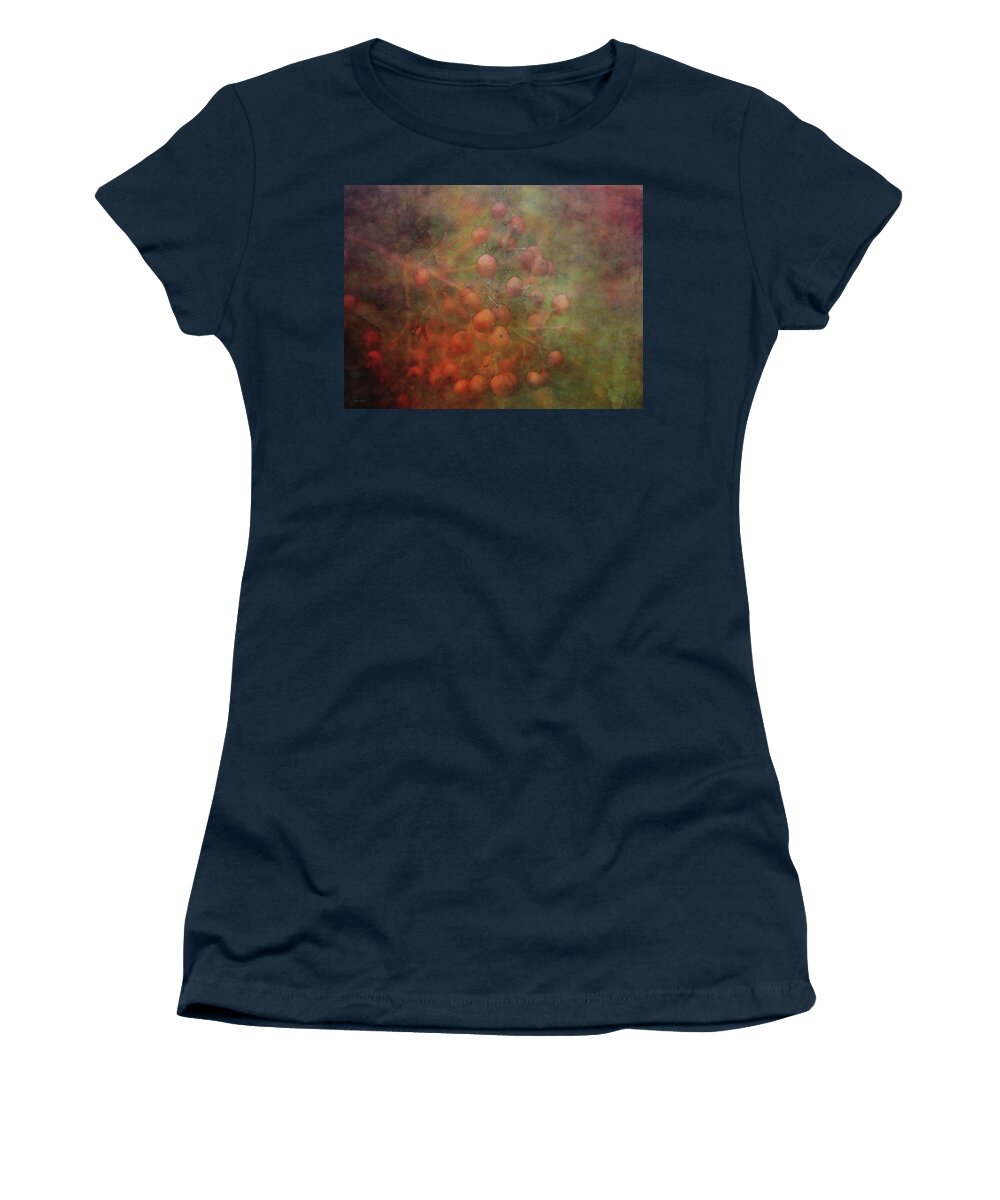 Impressionist Women's T-Shirt featuring the photograph Burnished Berries 5615 IDP_2 by Steven Ward