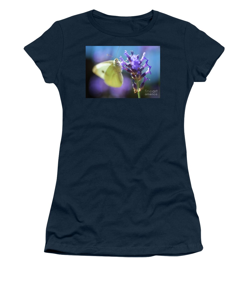 Macro Women's T-Shirt featuring the photograph Butterfly by Mariusz Talarek