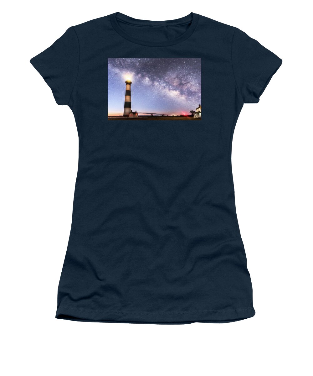 Outerbanks Women's T-Shirt featuring the photograph By Dawn's Early Light by Russell Pugh