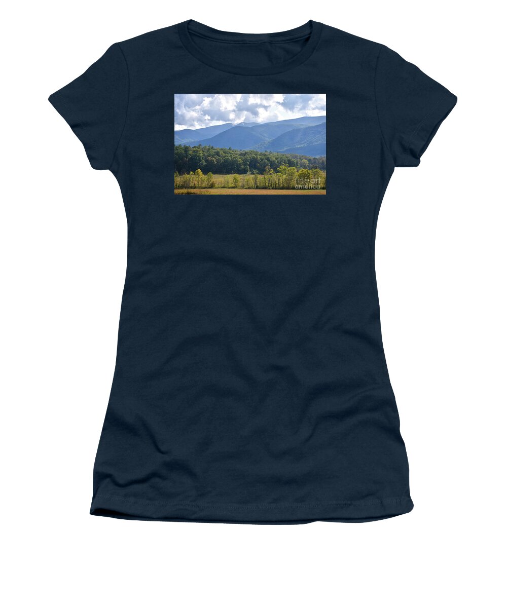 Cades Cove Women's T-Shirt featuring the photograph Cades Cove 4 by Phil Perkins