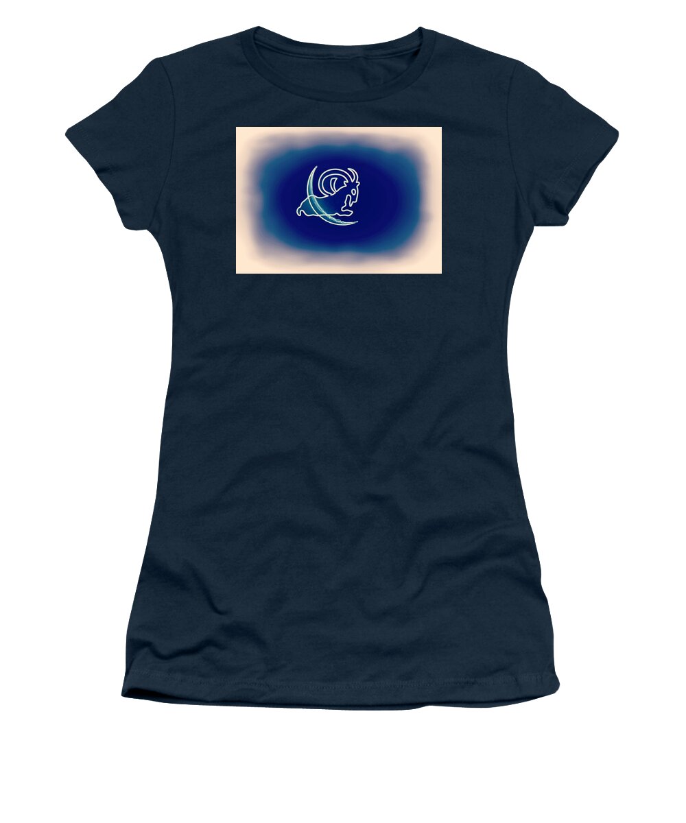 Arizona Women's T-Shirt featuring the photograph Capricornian Crescent Vintage by Judy Kennedy