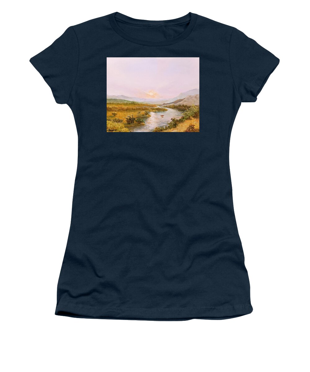 Charon Women's T-Shirt featuring the painting Charon's Sabbatical by James Andrews