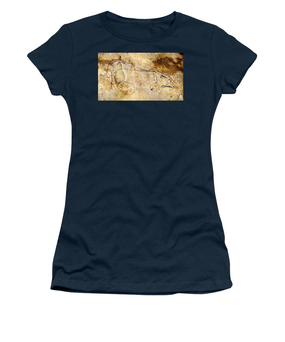 Chauvet Cave Lions Women's T-Shirt featuring the digital art Chauvet Cave lions courting by Weston Westmoreland