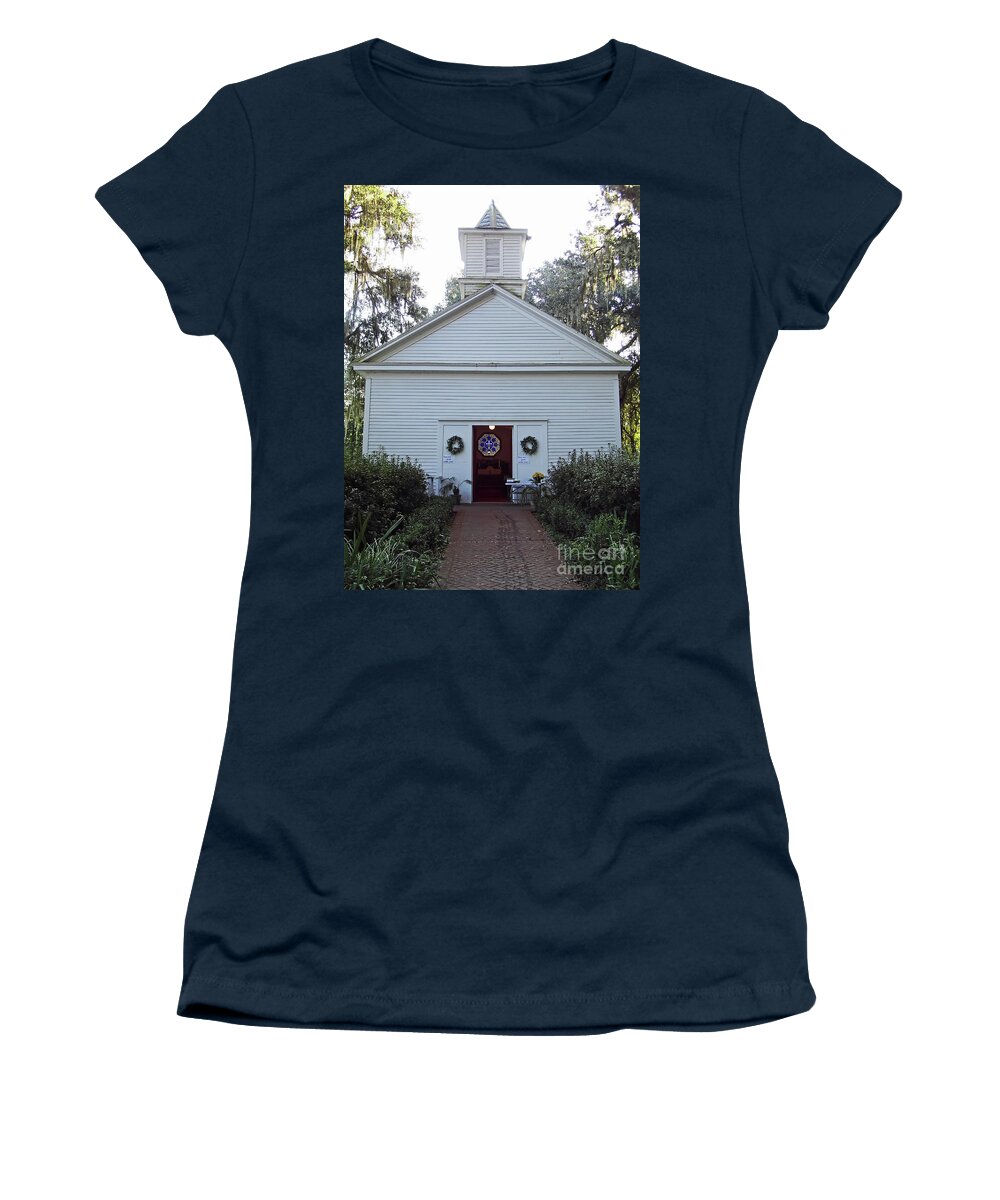 Espiscopal Women's T-Shirt featuring the photograph Church Of The Mediator Episcopal Church by D Hackett
