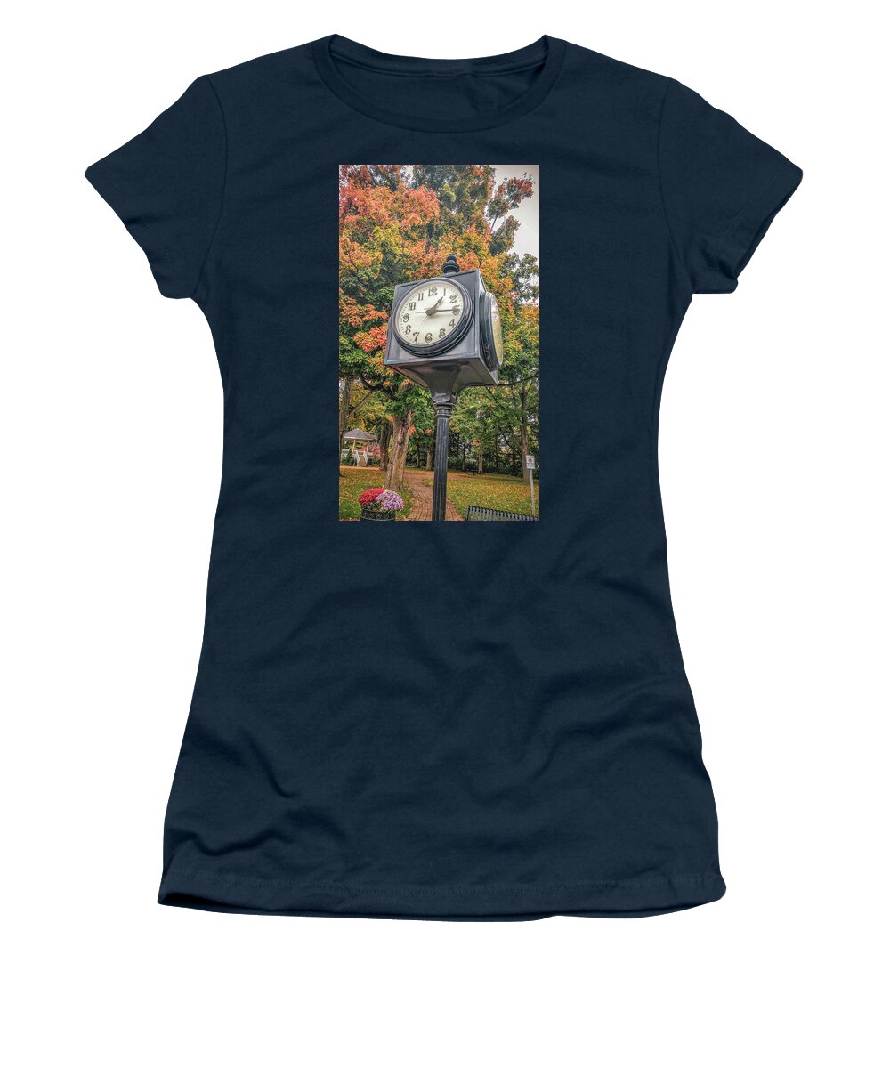 Clock Women's T-Shirt featuring the photograph Clock by Michelle Wittensoldner