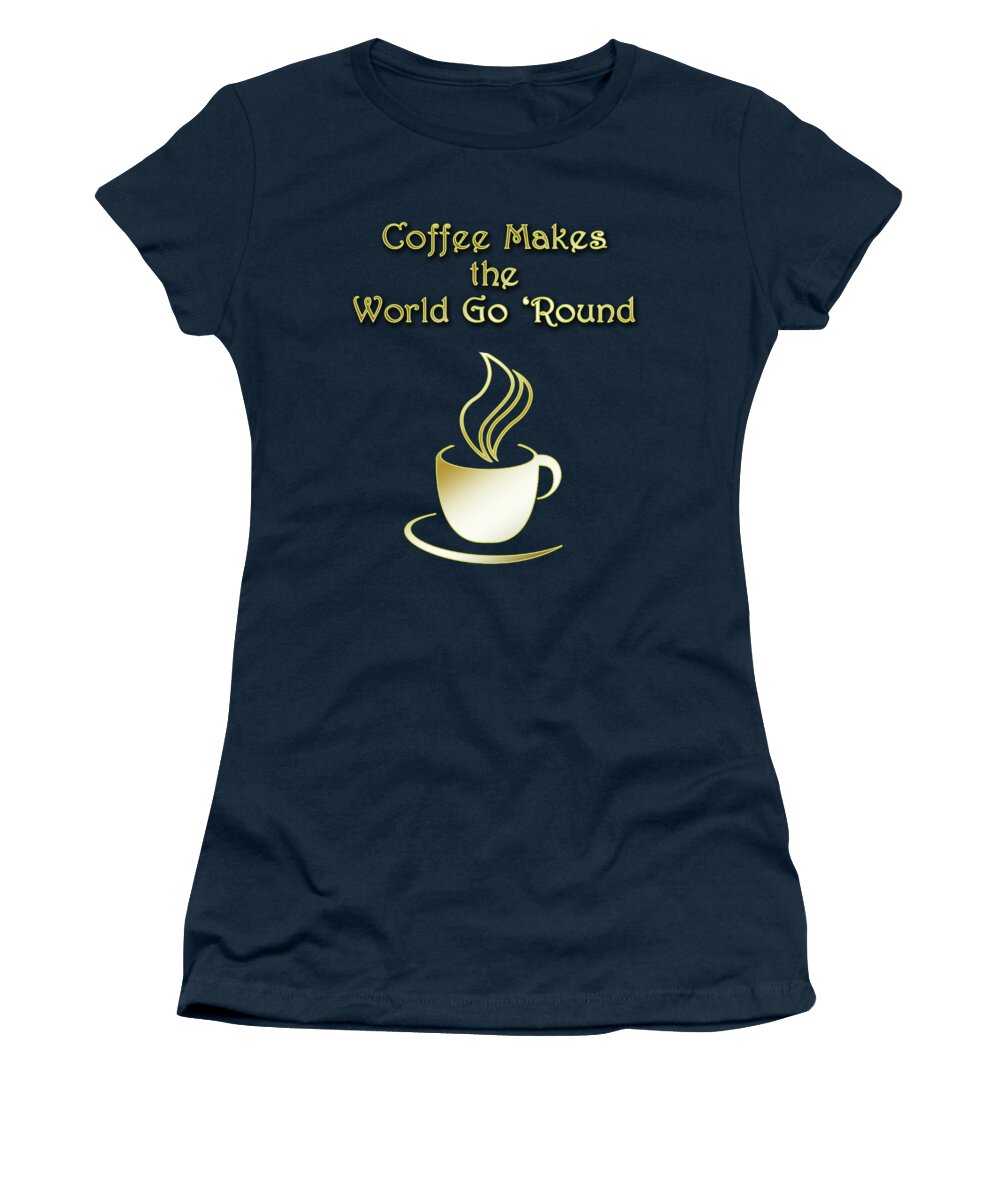 Staley Women's T-Shirt featuring the digital art Coffee Aroma by Chuck Staley