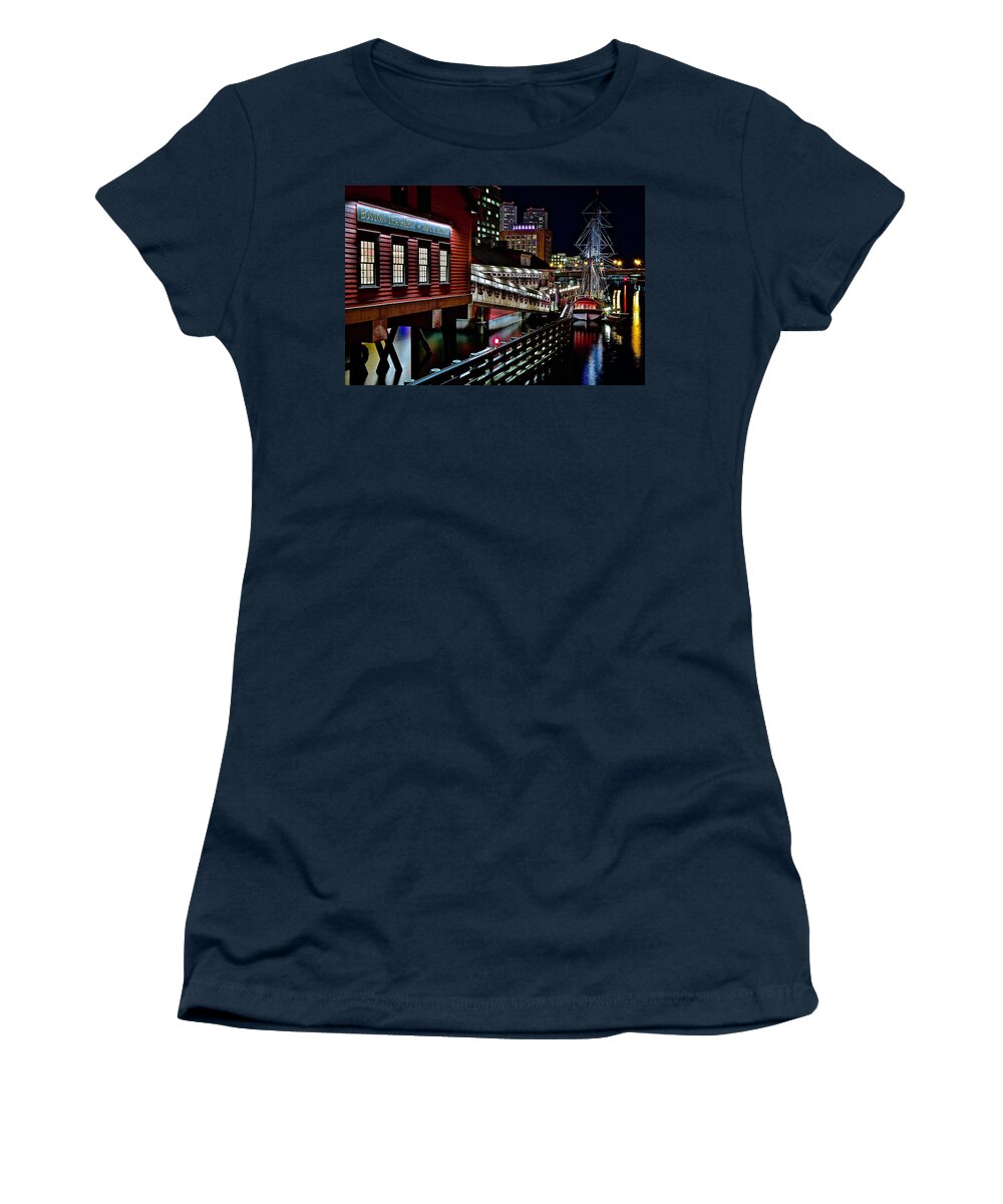Boston Women's T-Shirt featuring the photograph Colorful Boston Museum by Frozen in Time Fine Art Photography