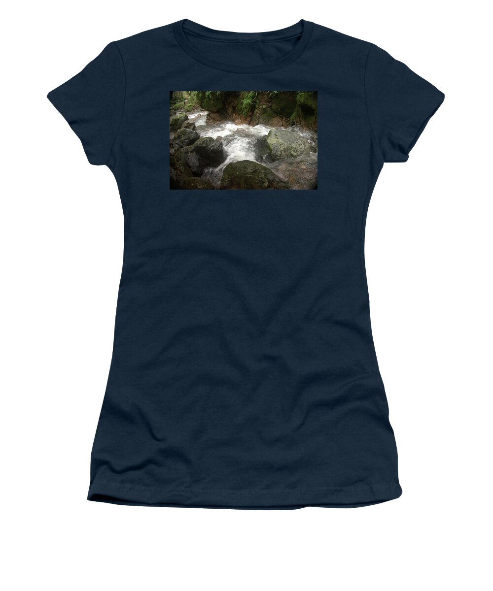 Creek Women's T-Shirt featuring the photograph Creek at Buck Gulch Falls by John Parulis