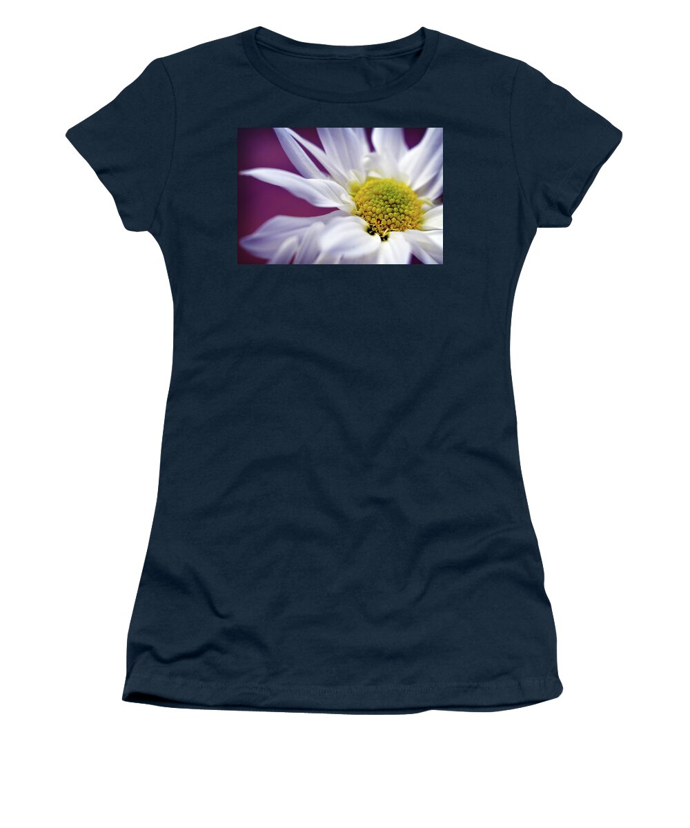 White Daisy Flower Women's T-Shirt featuring the photograph Daisy Mine by Michelle Wermuth