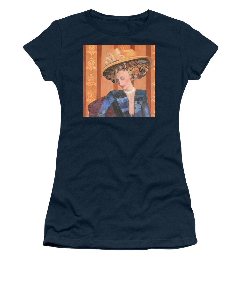 Victorian Women's T-Shirt featuring the mixed media Days of Solace by Donna Ceraulo