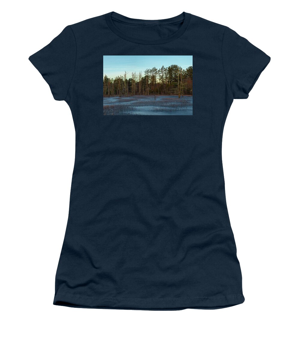 Winter Women's T-Shirt featuring the photograph Dead Zone Pano by William Bretton