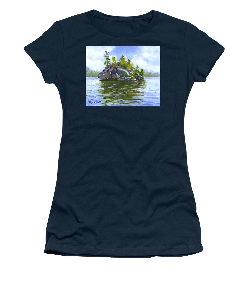 Island Women's T-Shirt featuring the painting Devil's Oven by Richard De Wolfe